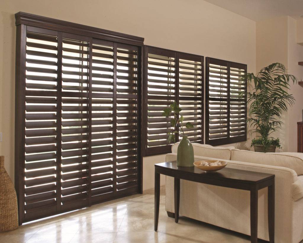 Dark Stain Shutters
