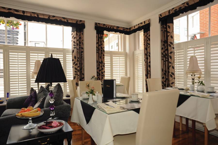 restaurant window shutters Fitted by the shutter company Newport