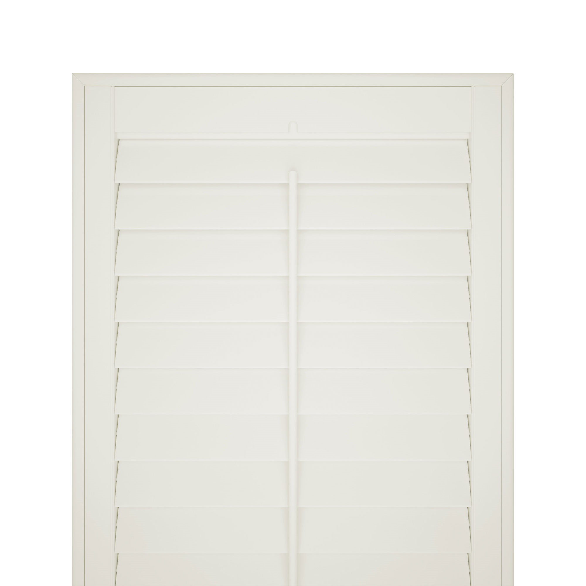 silk white shutter blind no background