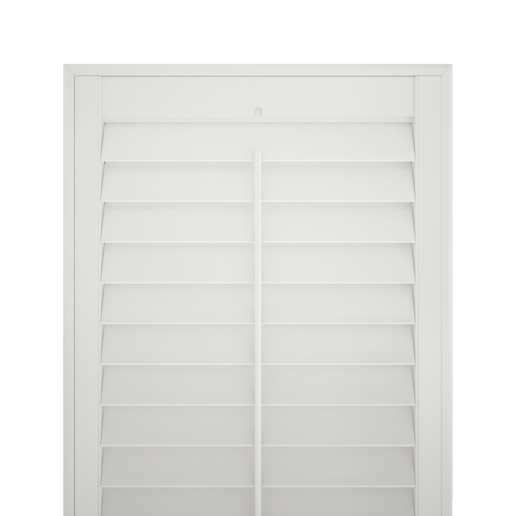 white shutter blind no background