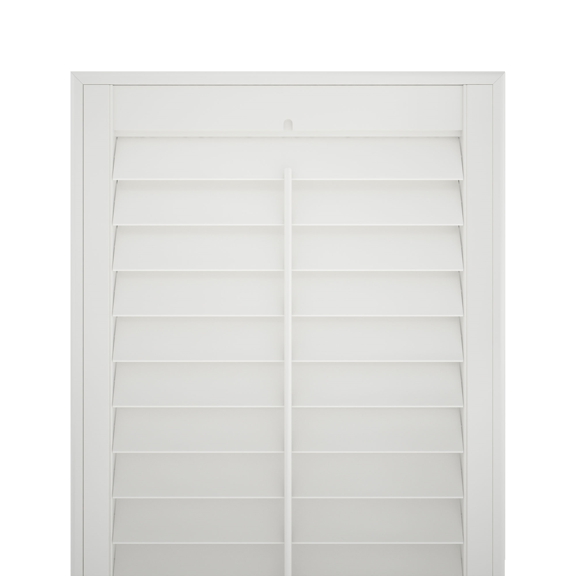 white shutter blind no background